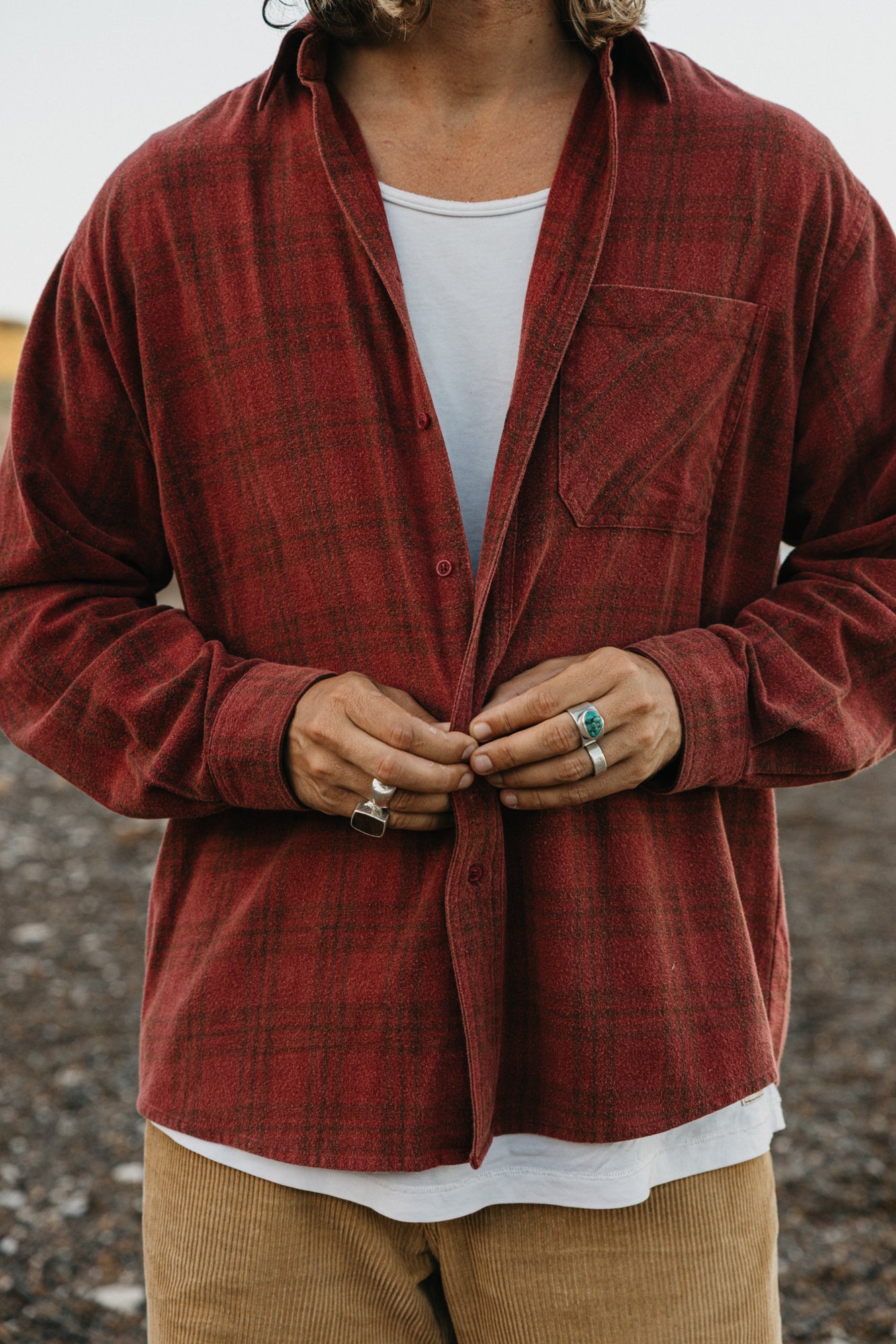 Stanley Plaid Shirt - Burgundy