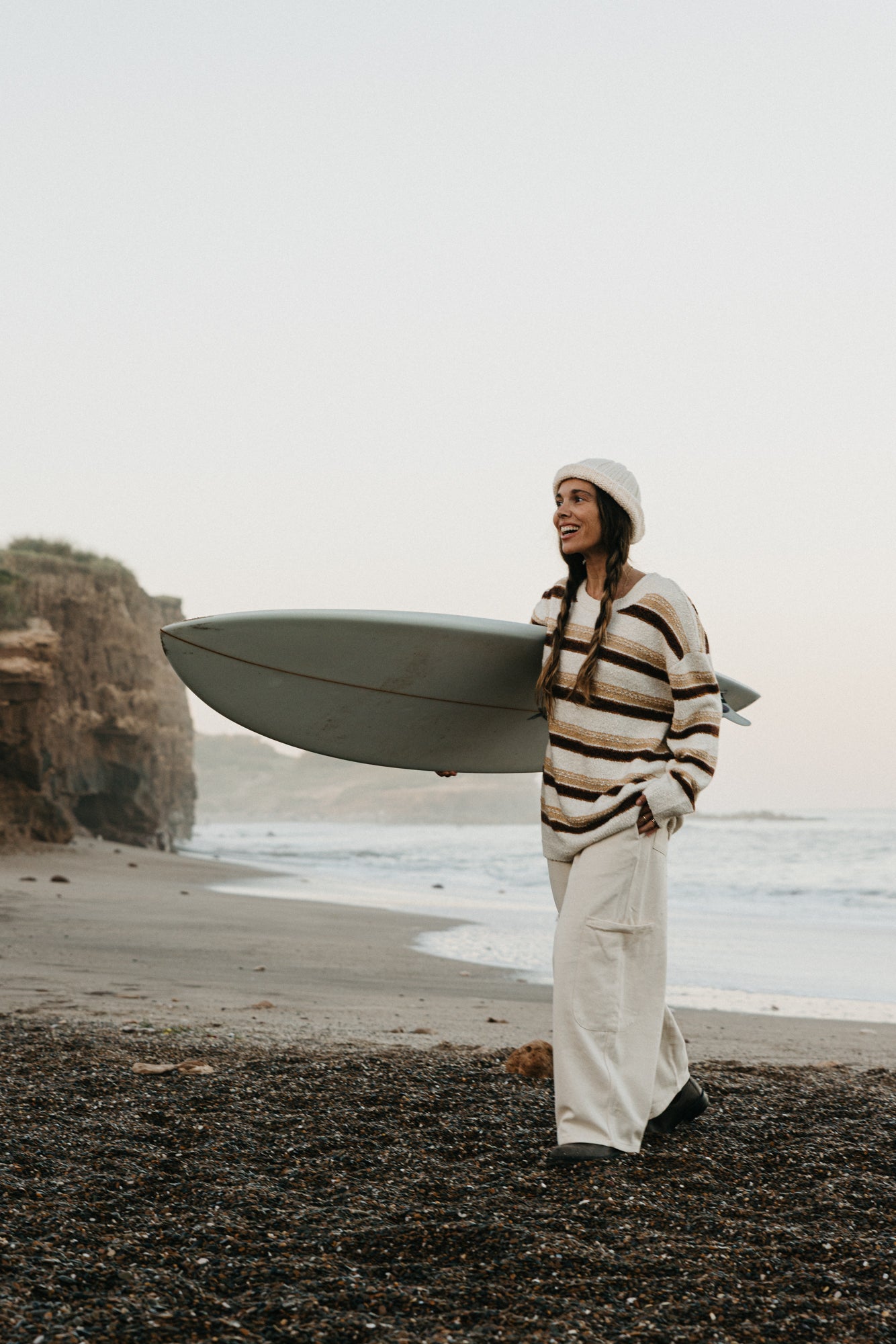 Sundance Striped Knit Unisex - Cream