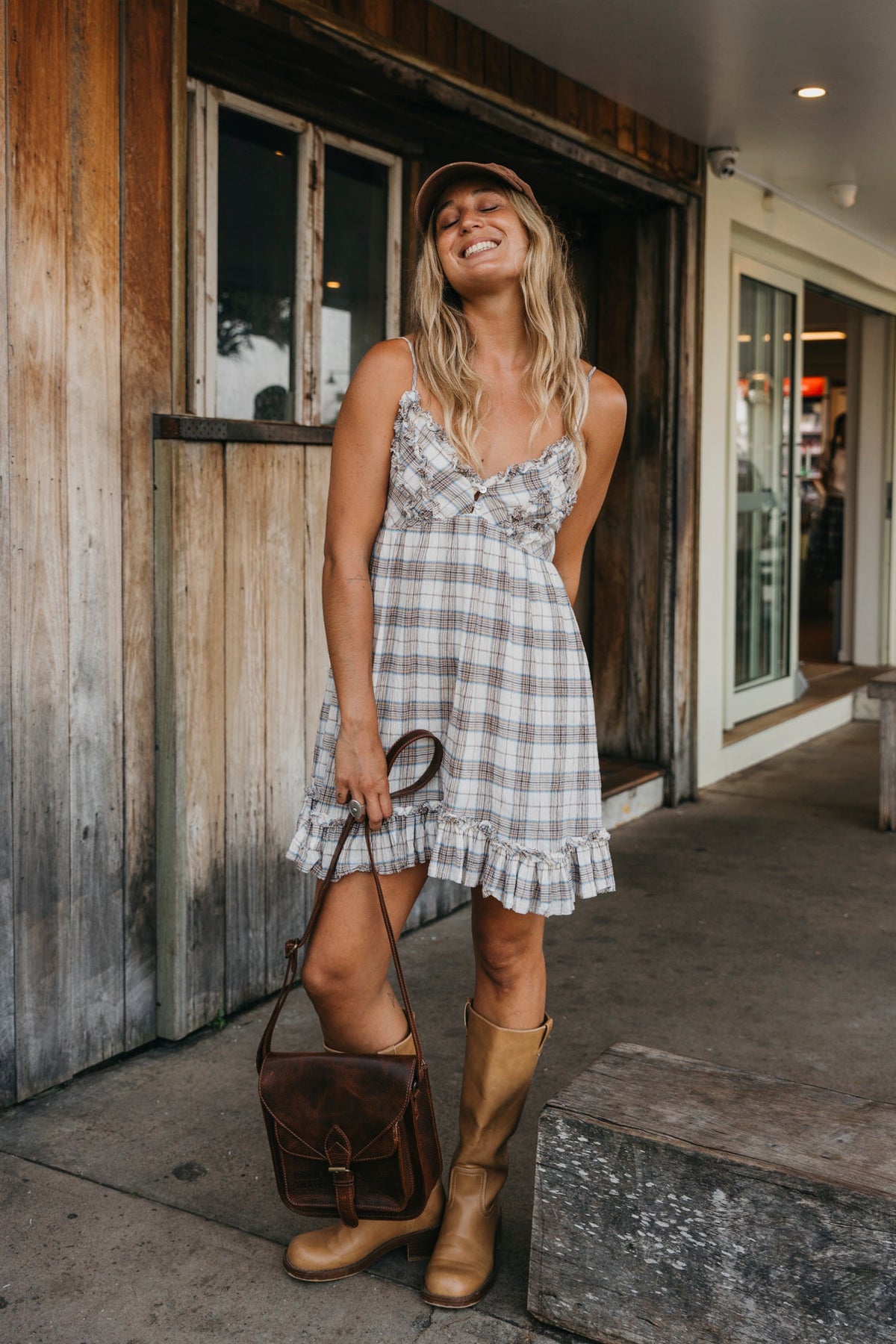 Josie - Checked Mini Dress