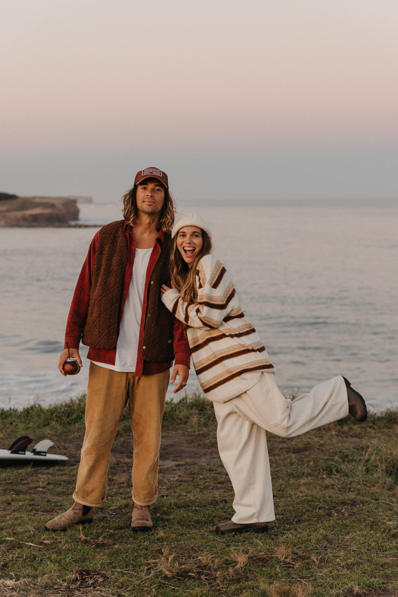 Sundance Striped Knit Unisex - Cream