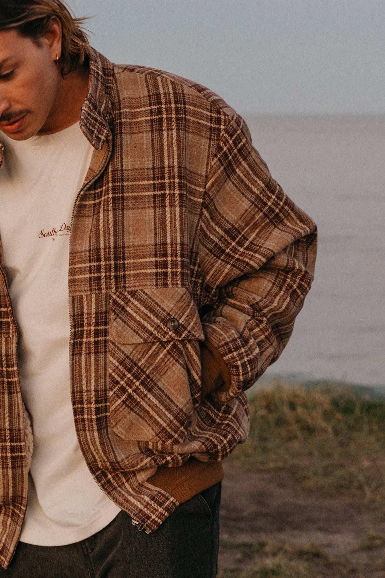 Highland Sherpa Plaid Jacket