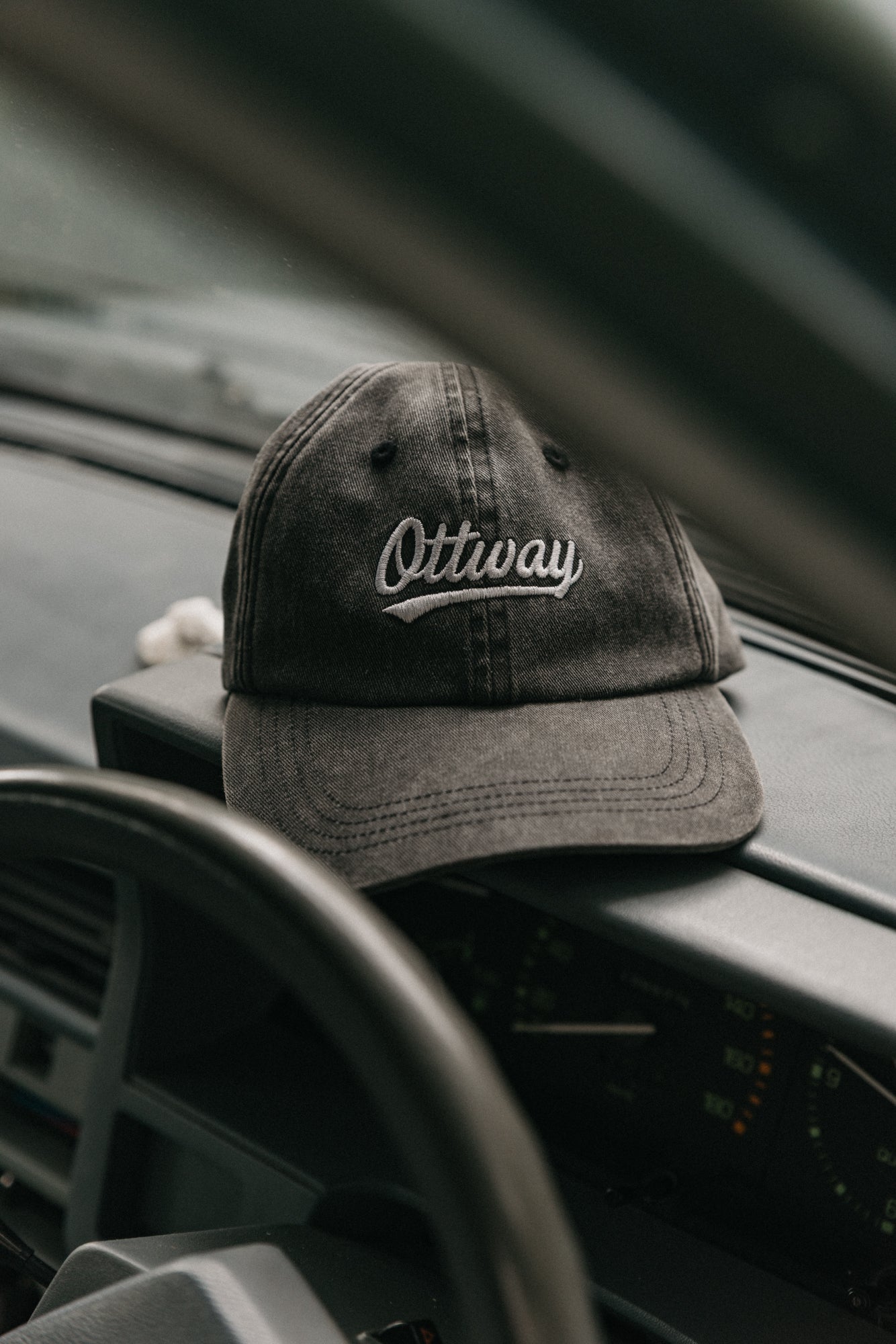 Ottway Locals Brand Cap - Washed Black