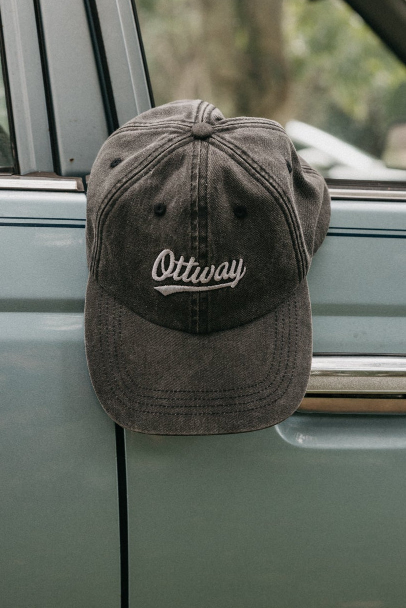 Ottway Locals Brand Cap - Washed Black