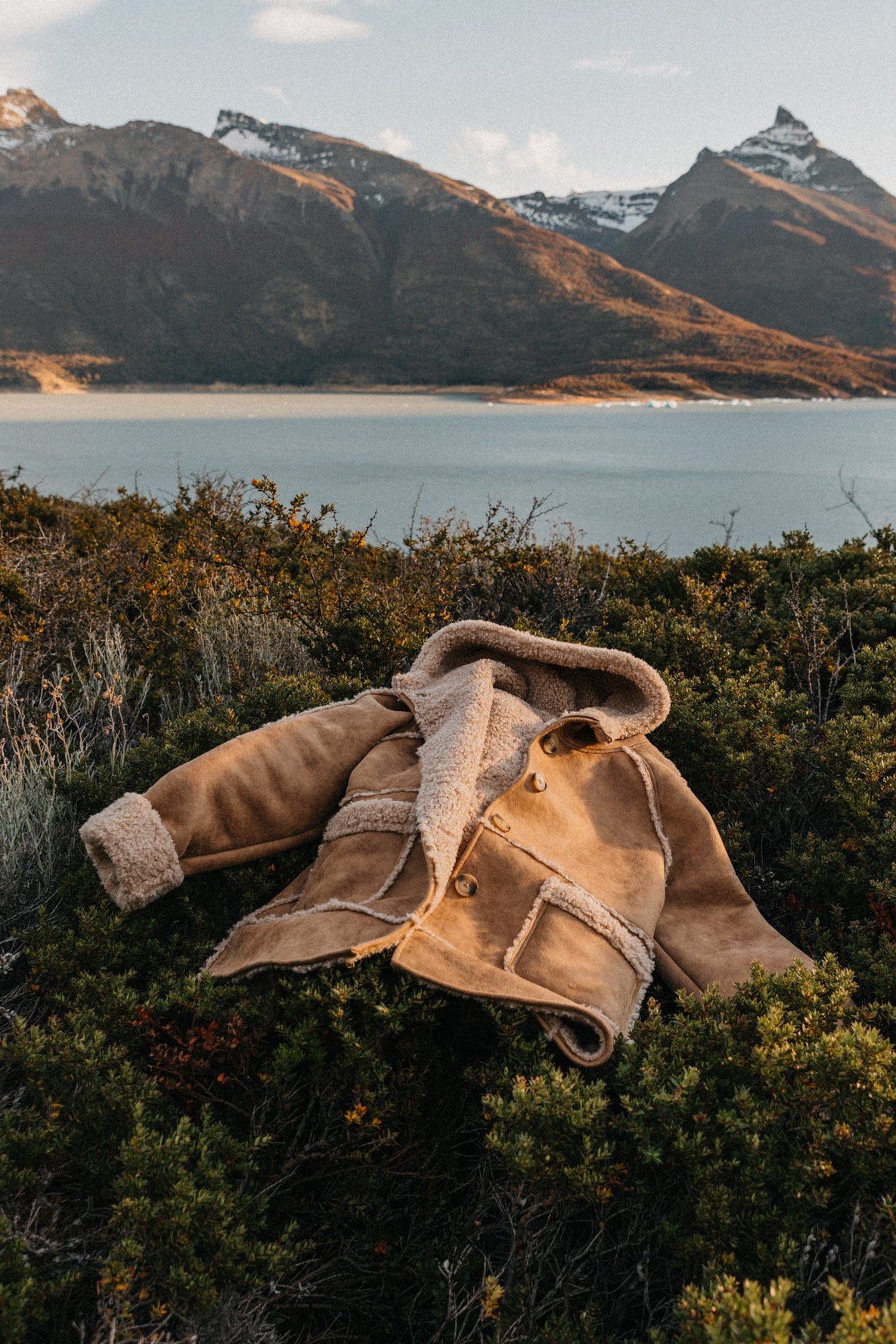 Wildway Sherpa Suede Jacket Unisex - Light Brown