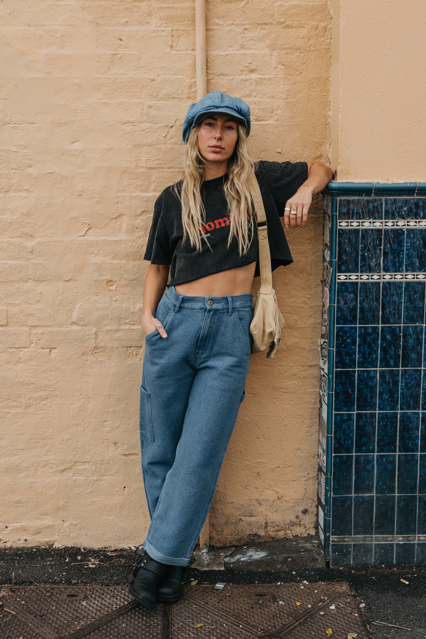 OTTWAY's® Textured Baggy Unisex Jeans