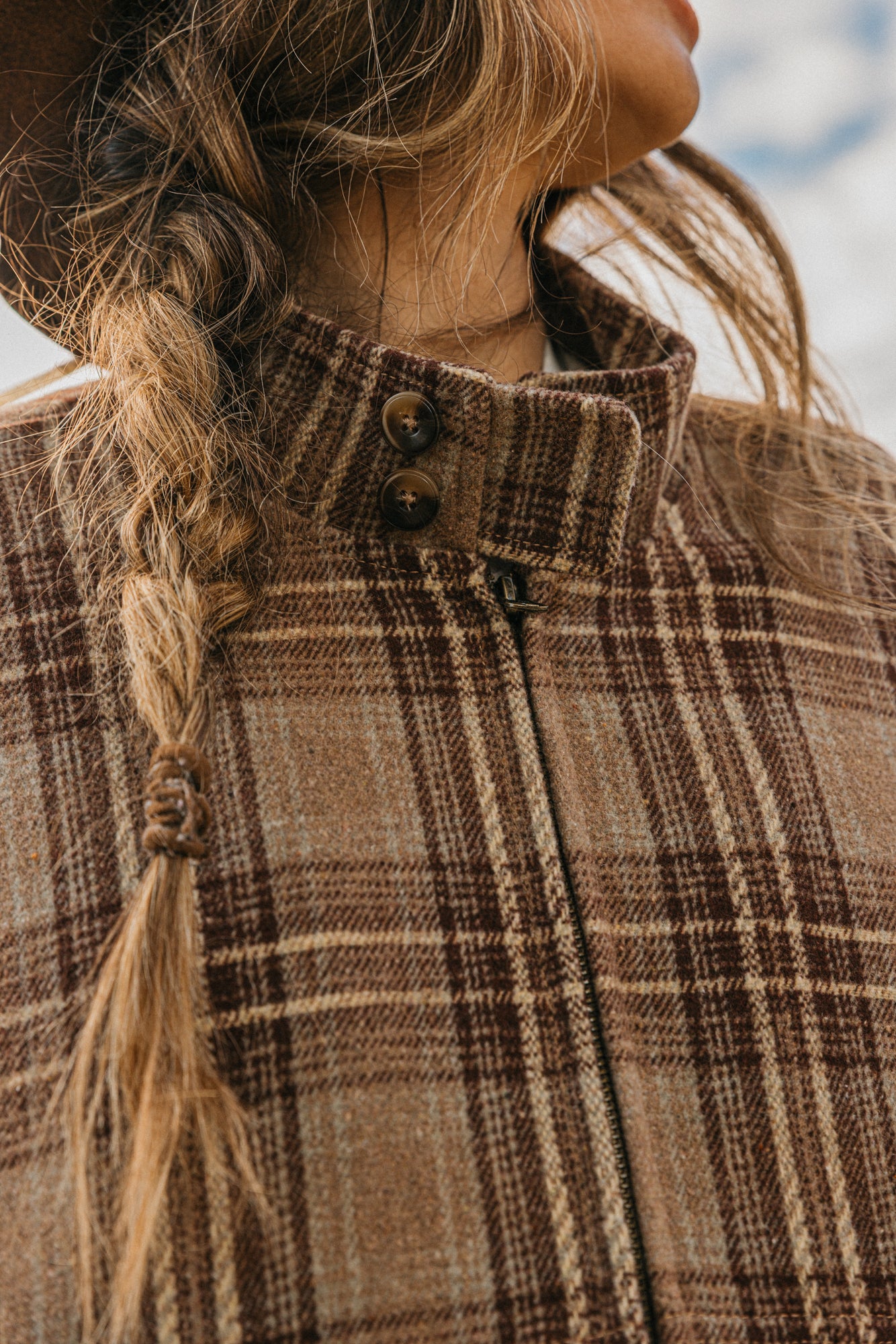 Highland Sherpa Plaid Unisex Jacket