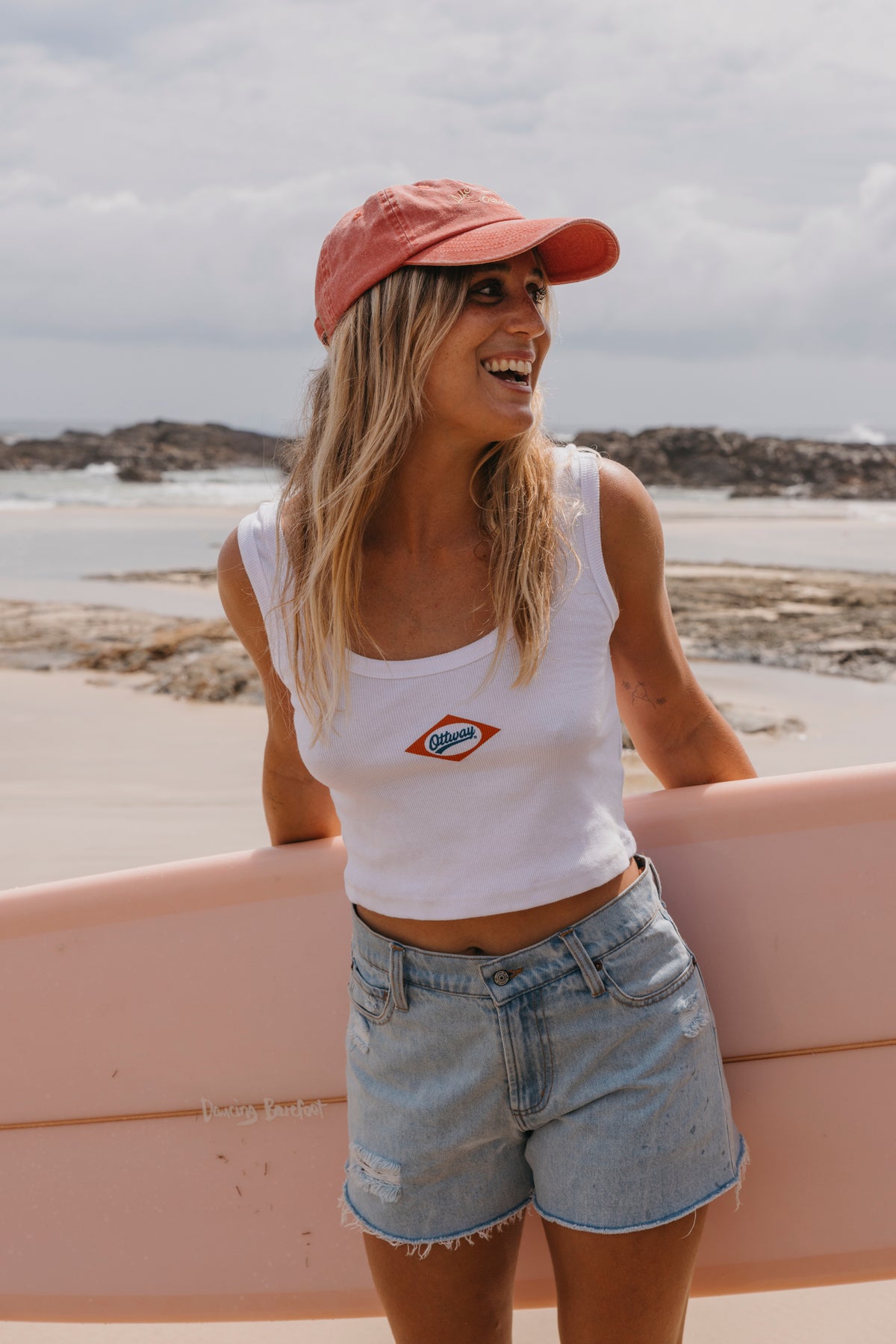 Country Club High-Waist Denim Shorts