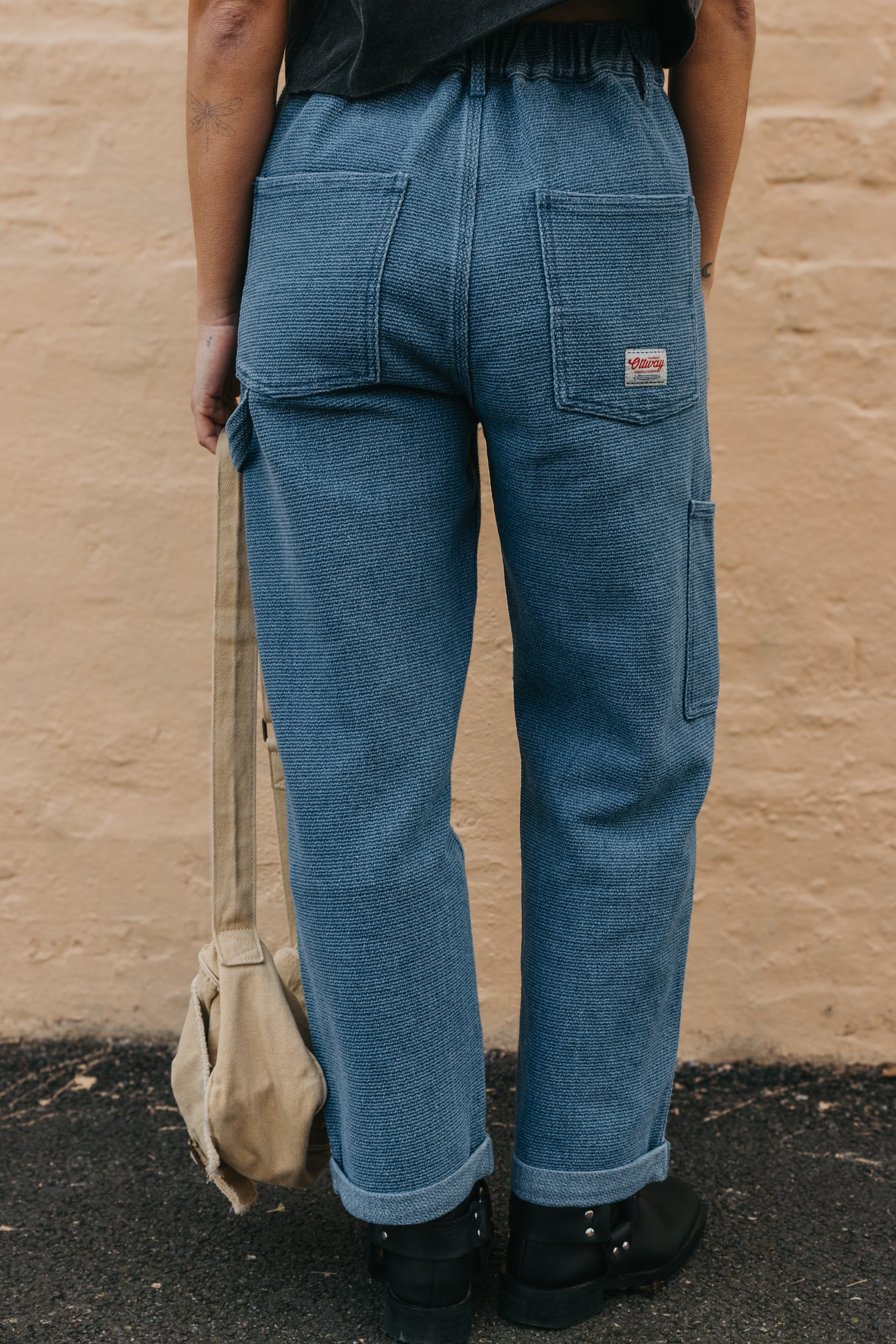 OTTWAY's® Textured Baggy Unisex Jeans