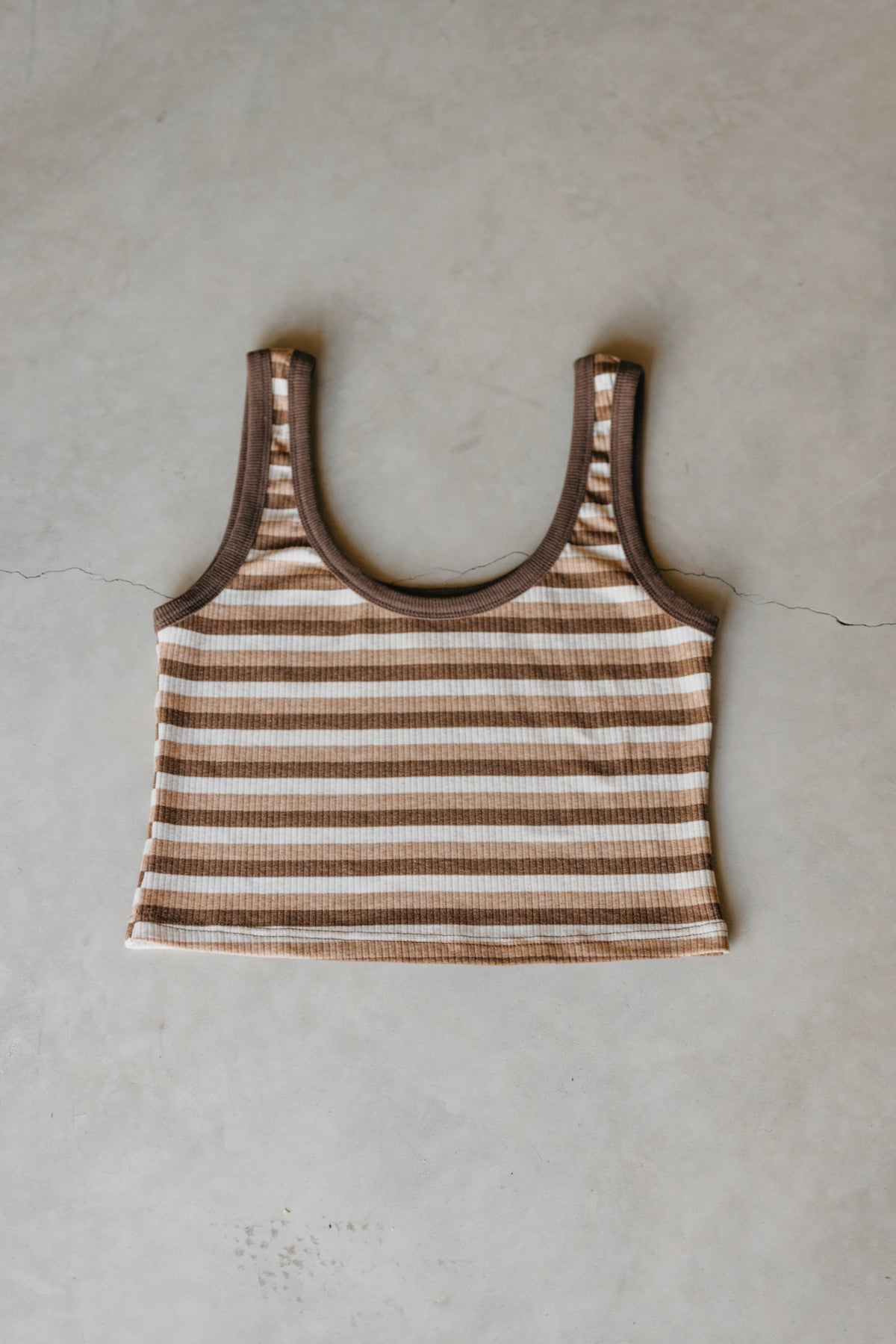 Knox - Brown Striped Tank