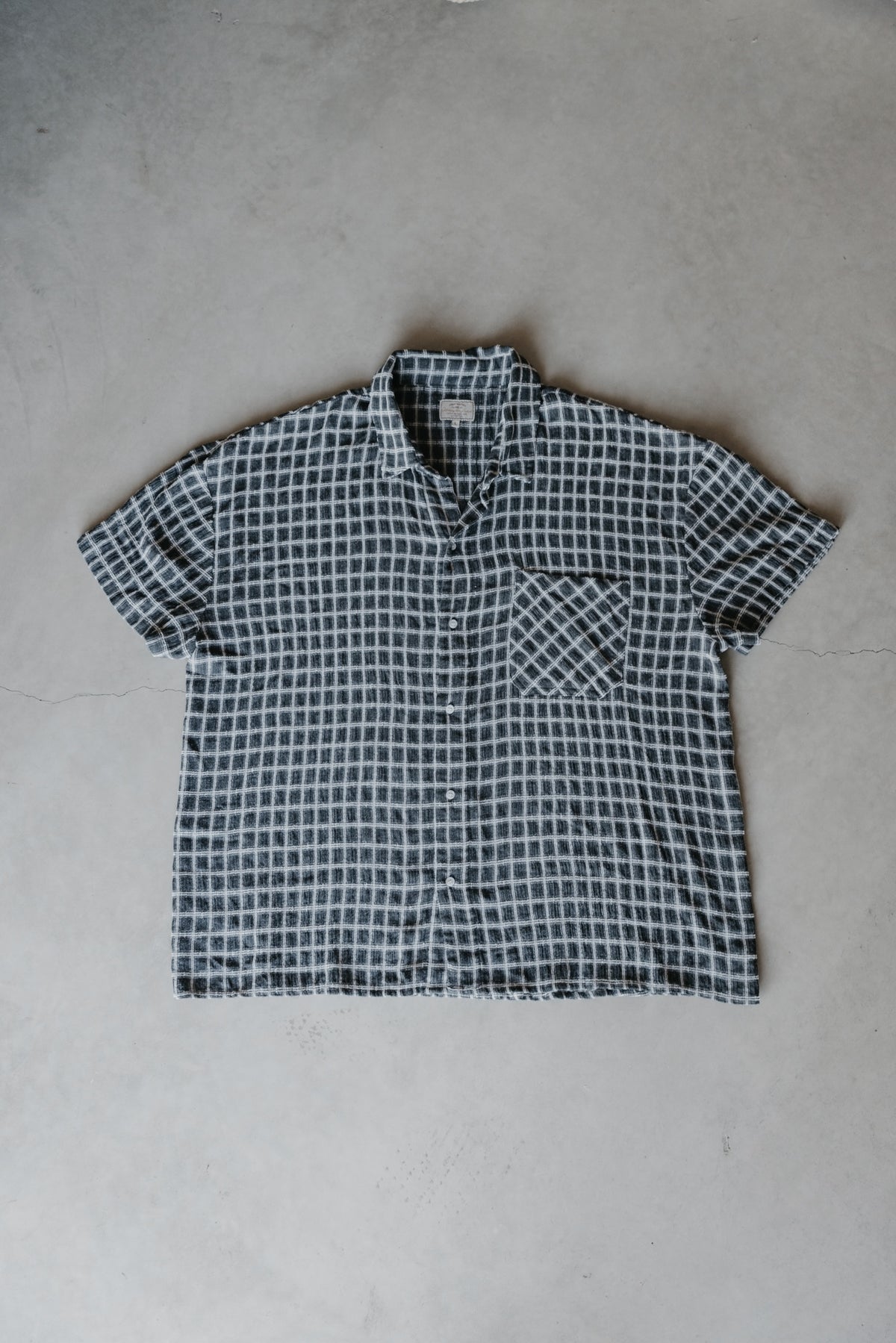Myles - Checked Soft Charcoal Short Sleeve Shirt