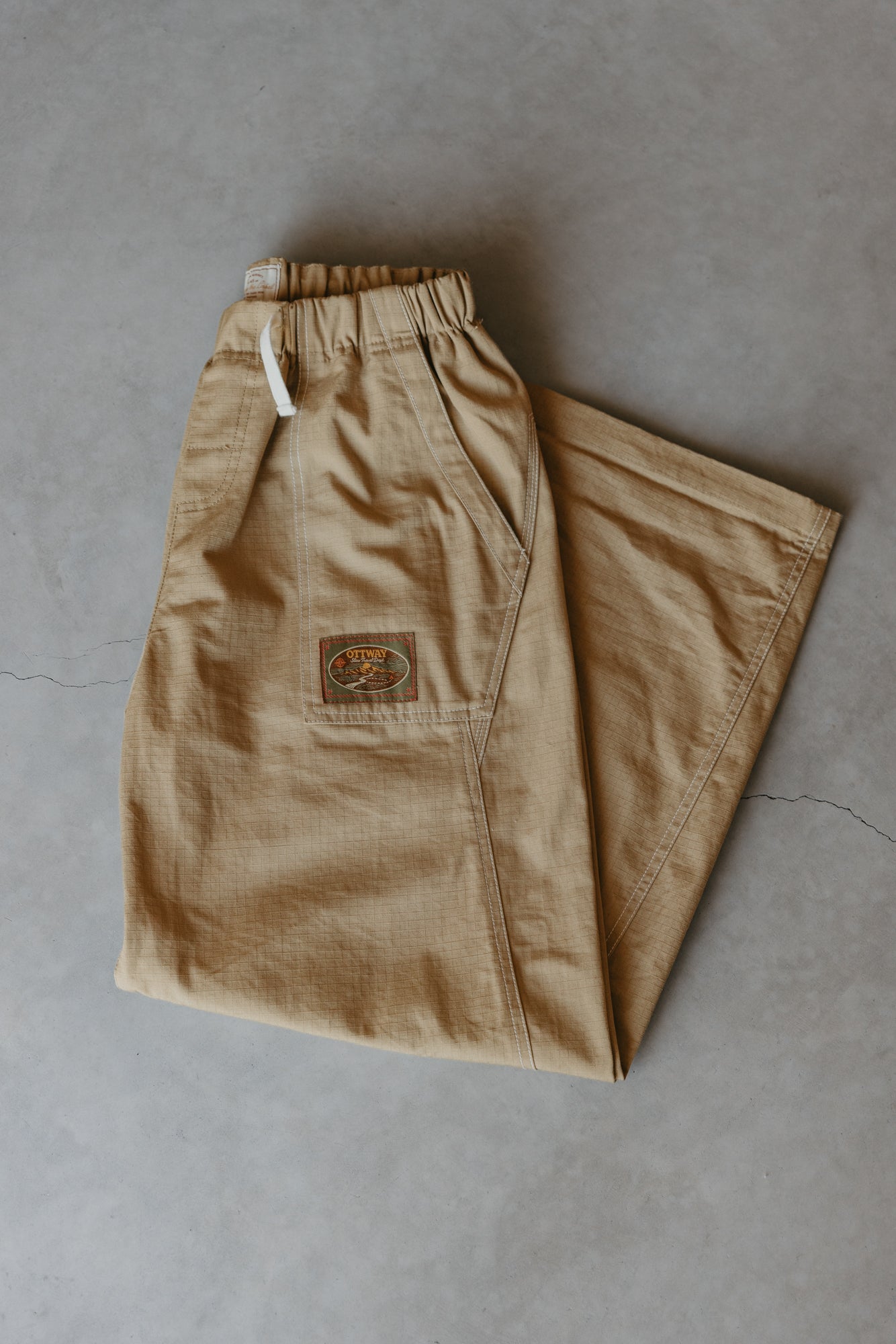 Trail Mix Unisex Cotton Pants - Sand
