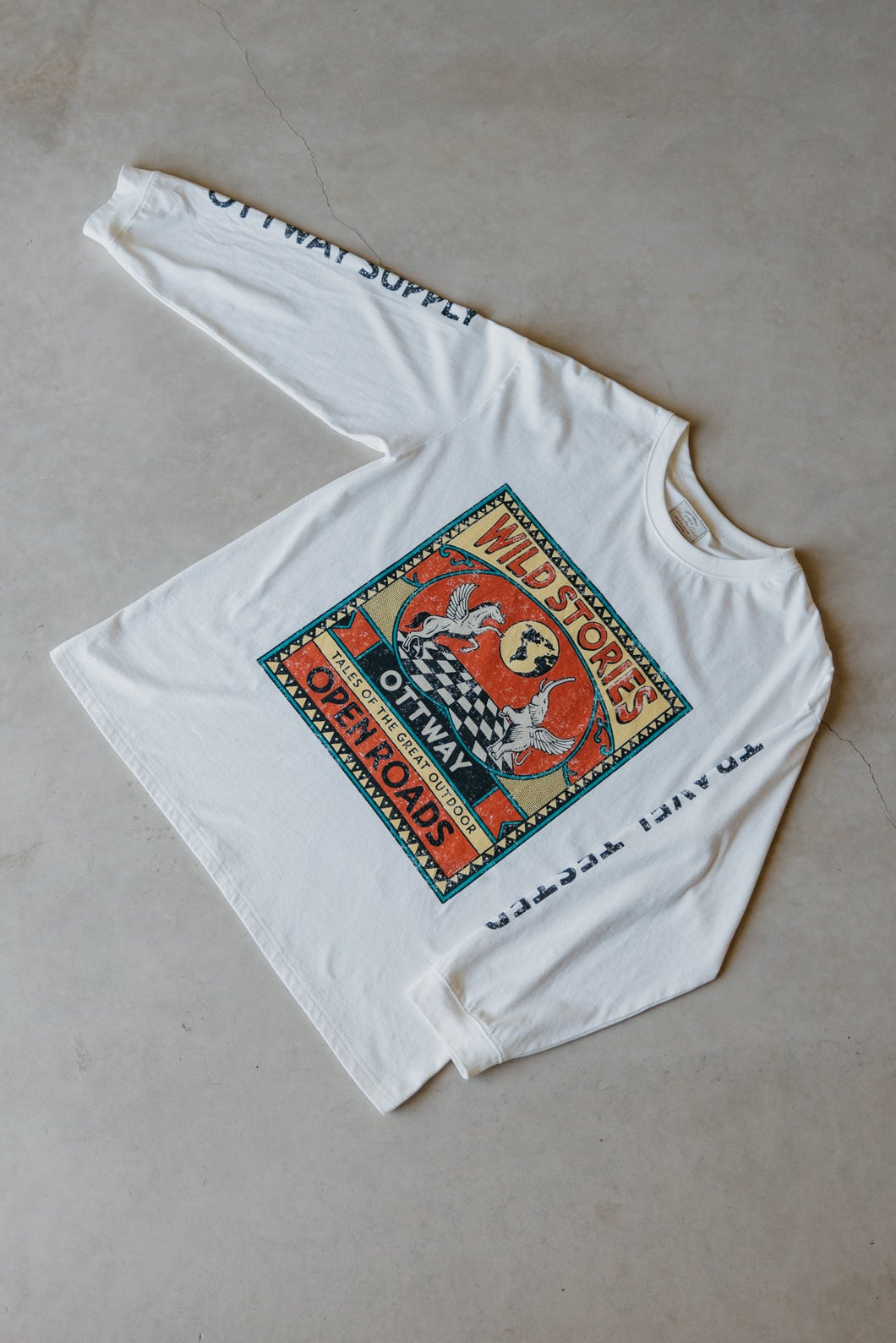 Wild Stories Long Sleeve Unisex T-Shirt - White