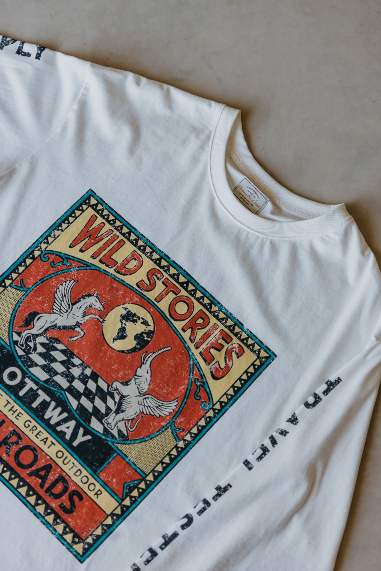 Wild Stories Long Sleeve Unisex T-Shirt - White