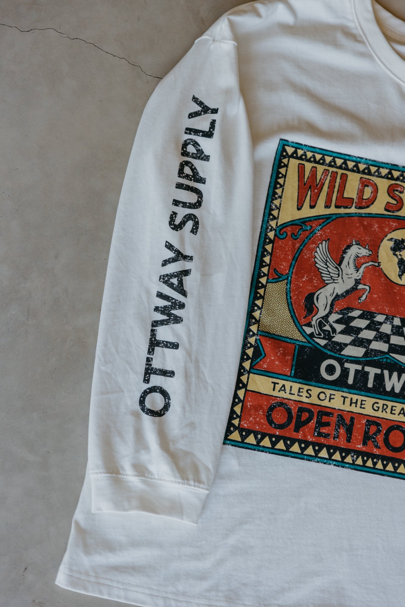 Wild Stories Long Sleeve Unisex T-Shirt - White