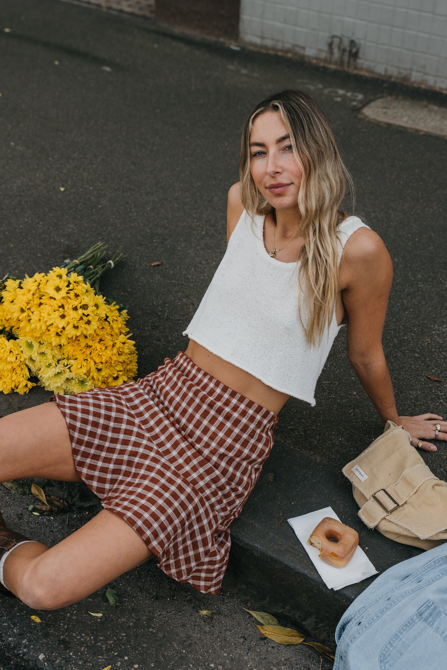 Dusty Wine - Plaid Burgundy Mini Skirt