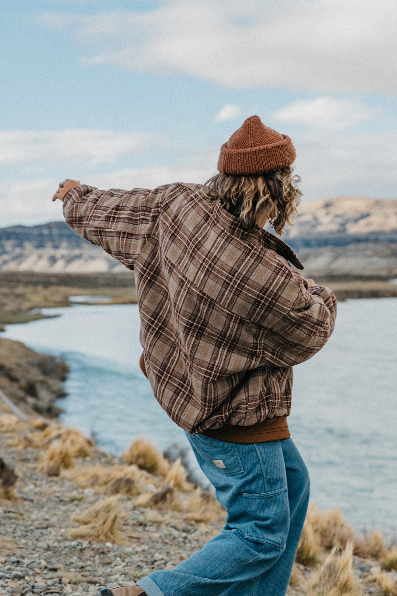 Highland Sherpa Plaid Jacket
