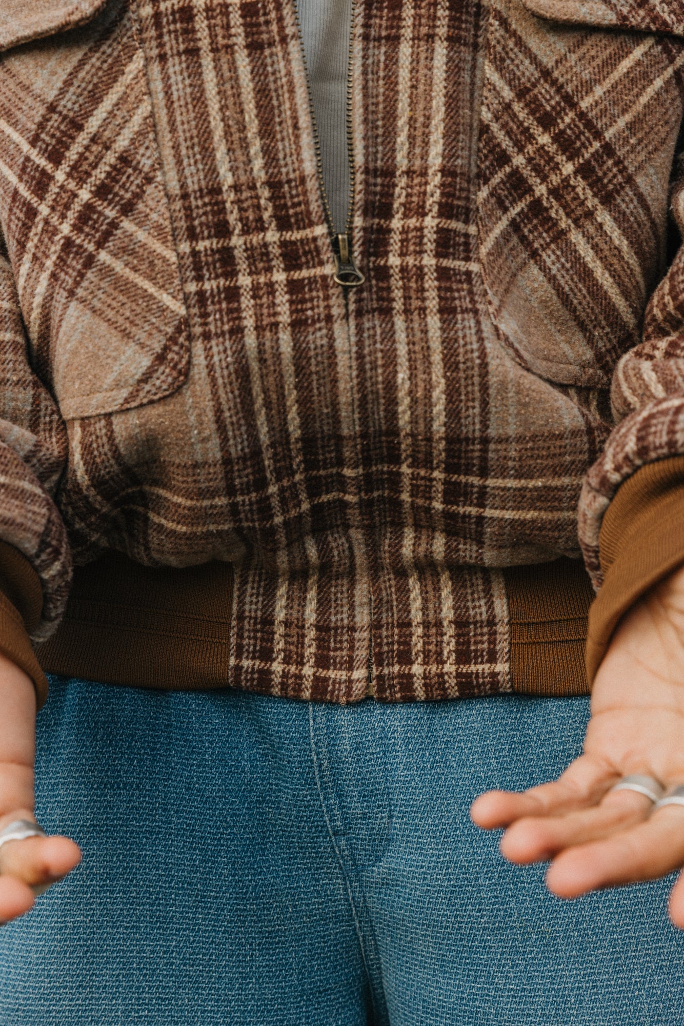 Highland Sherpa Plaid Jacket