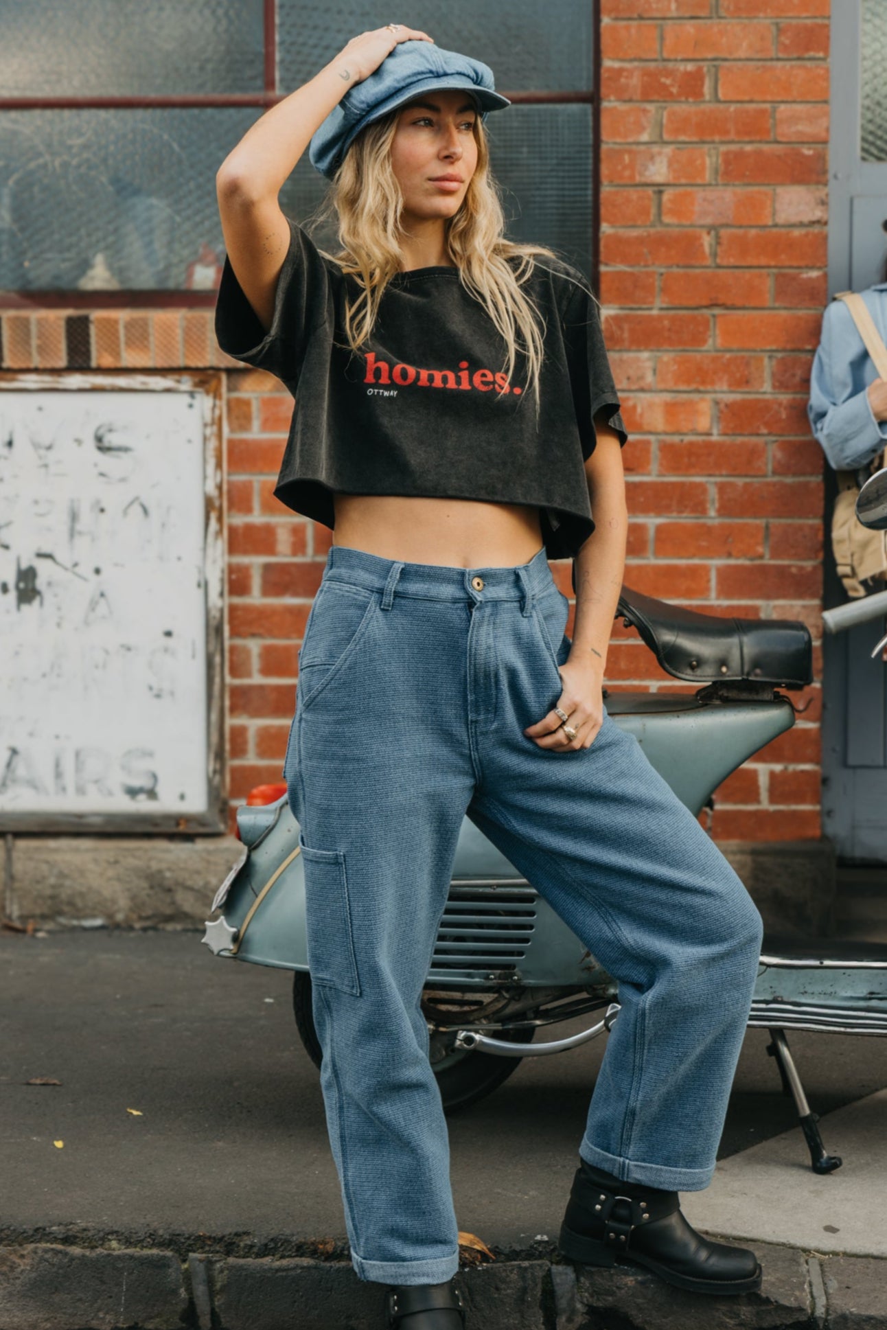 OTTWAY's® Textured Baggy Unisex Jeans