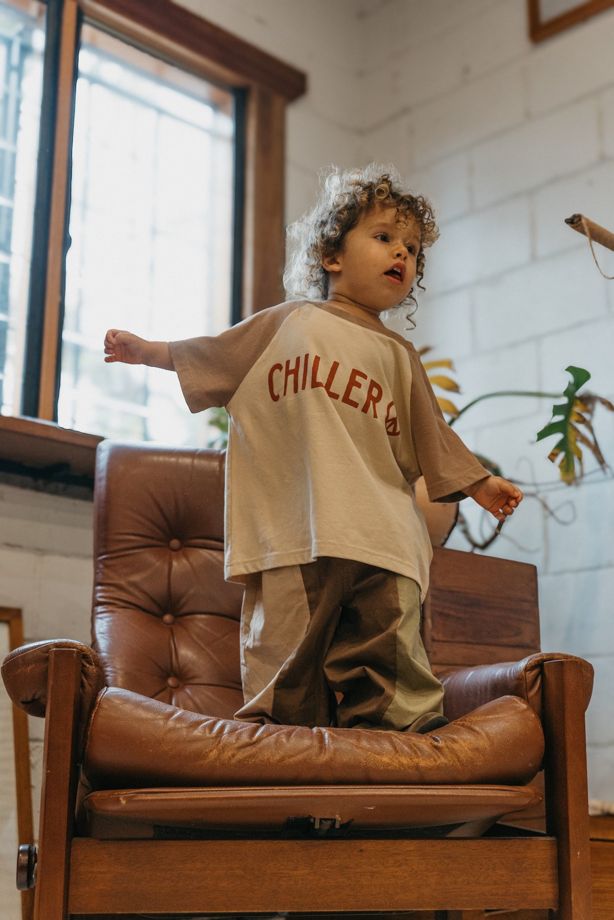 OTTWAY's® Strukturierte Baggy Jeans - Kinder