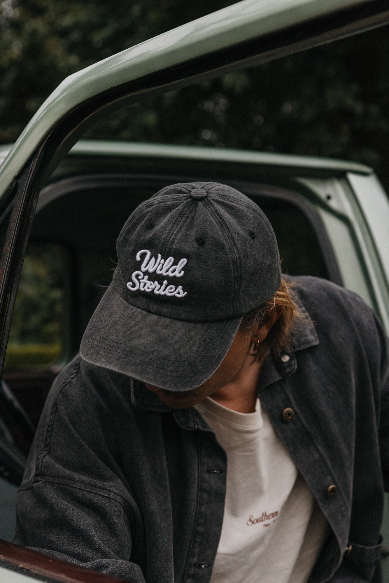 Wild Stories - Washed Black Baseball Cap