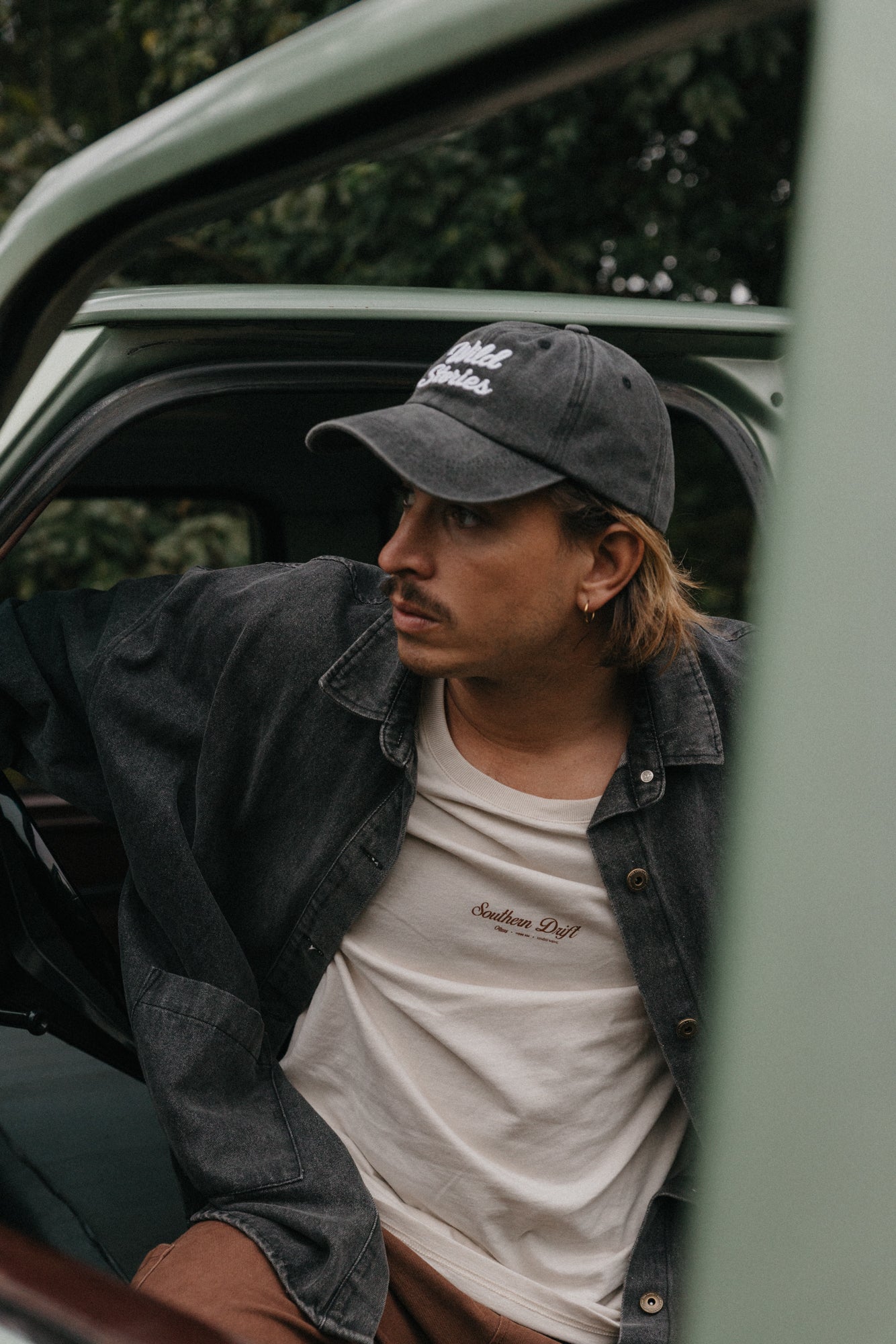 Wild Stories - Washed Black Baseball Cap