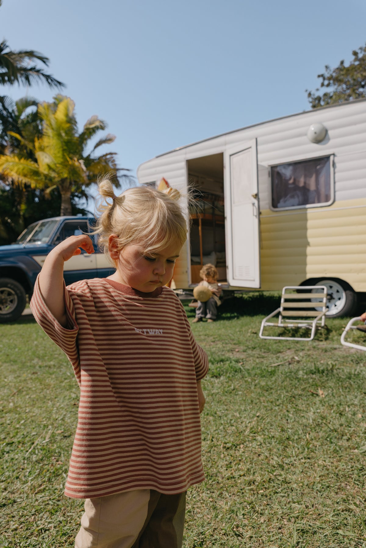 Tropical Balance Striped T-Shirt - Kids