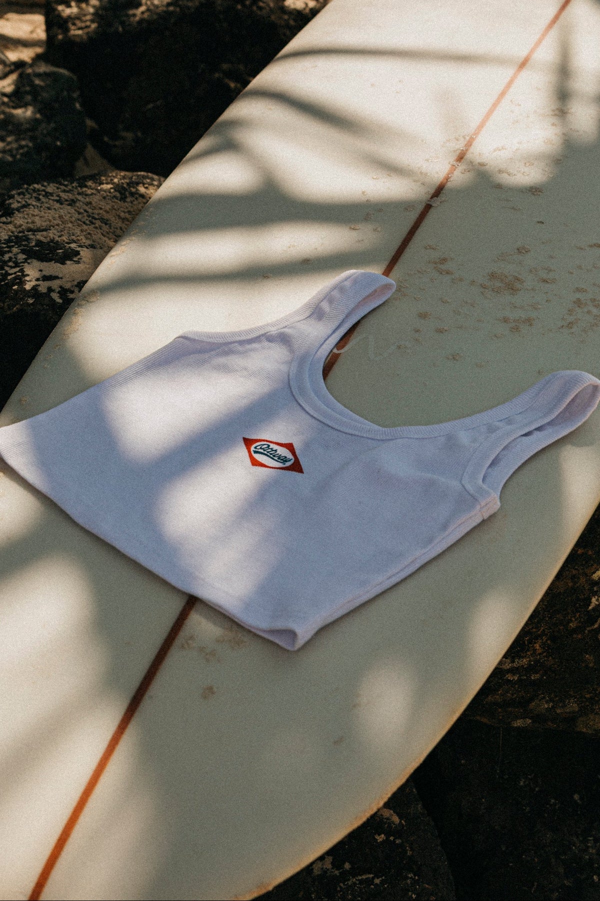 Stamp Rib Tank - White