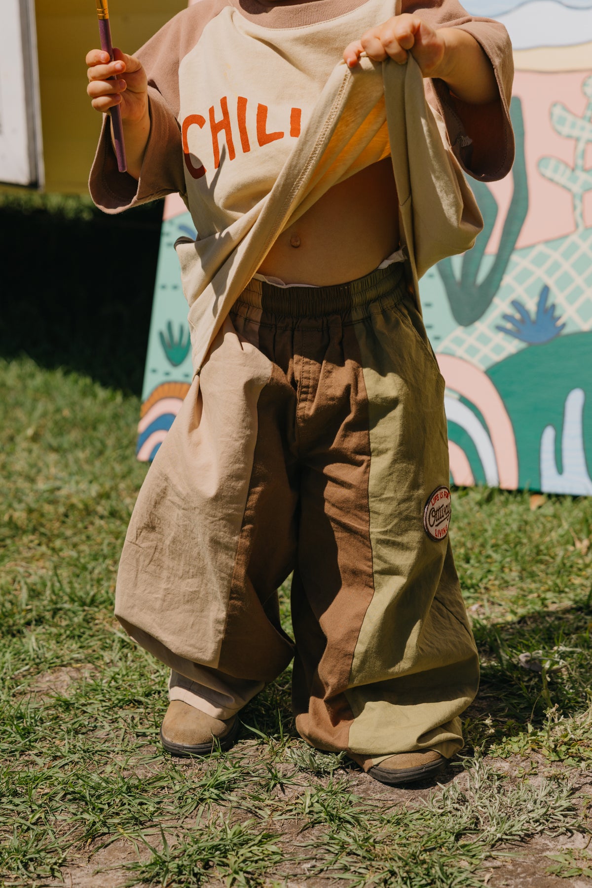 OTTWAY's® Strukturierte Baggy Jeans - Kinder