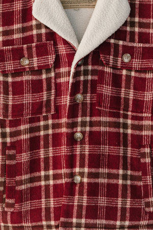 Rover - Women Burgundy Flannel Jacket