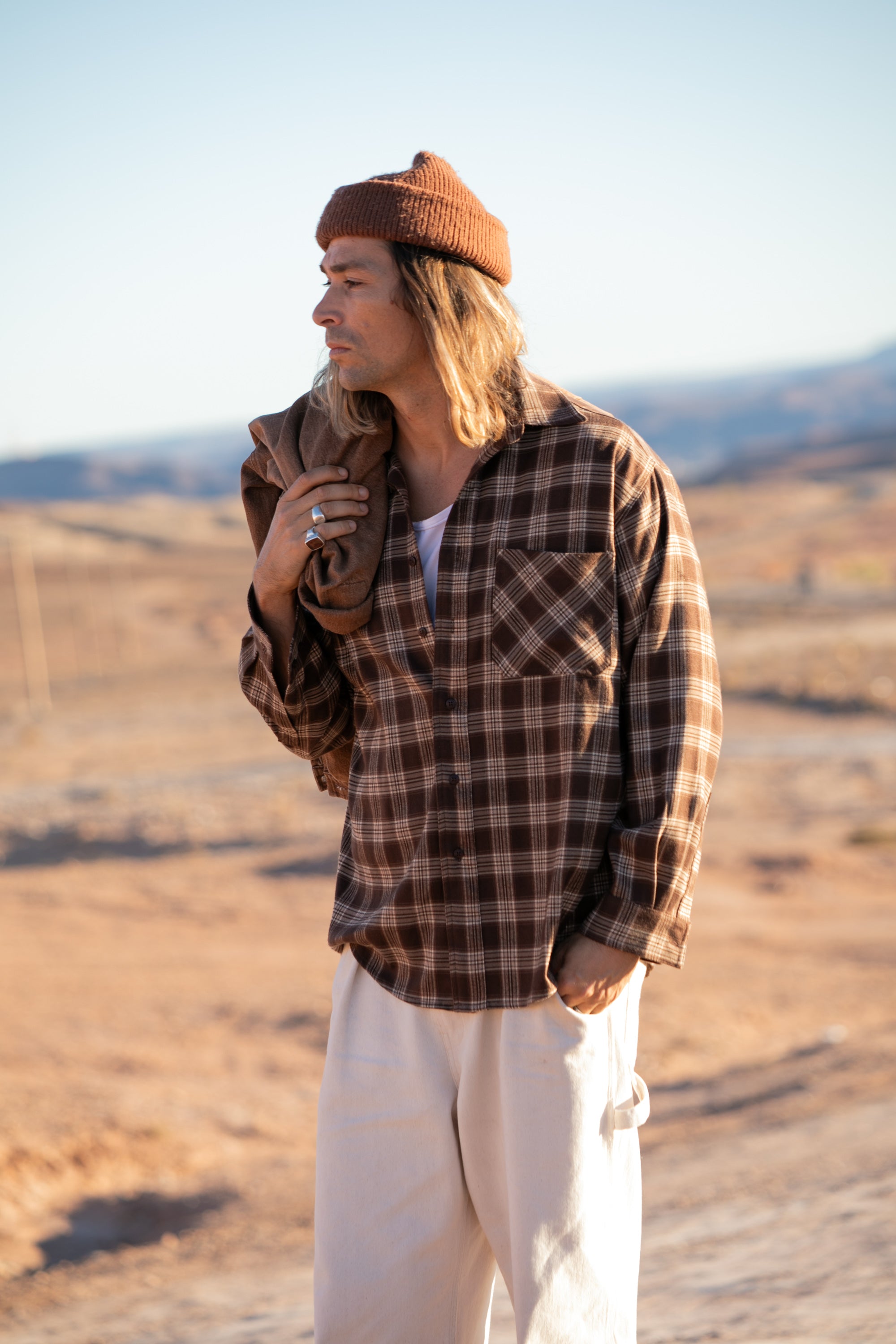 Milford Brown Plaid Shirt