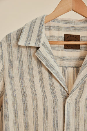 Tosman - Textured Short Sleeve Stripe Shirt