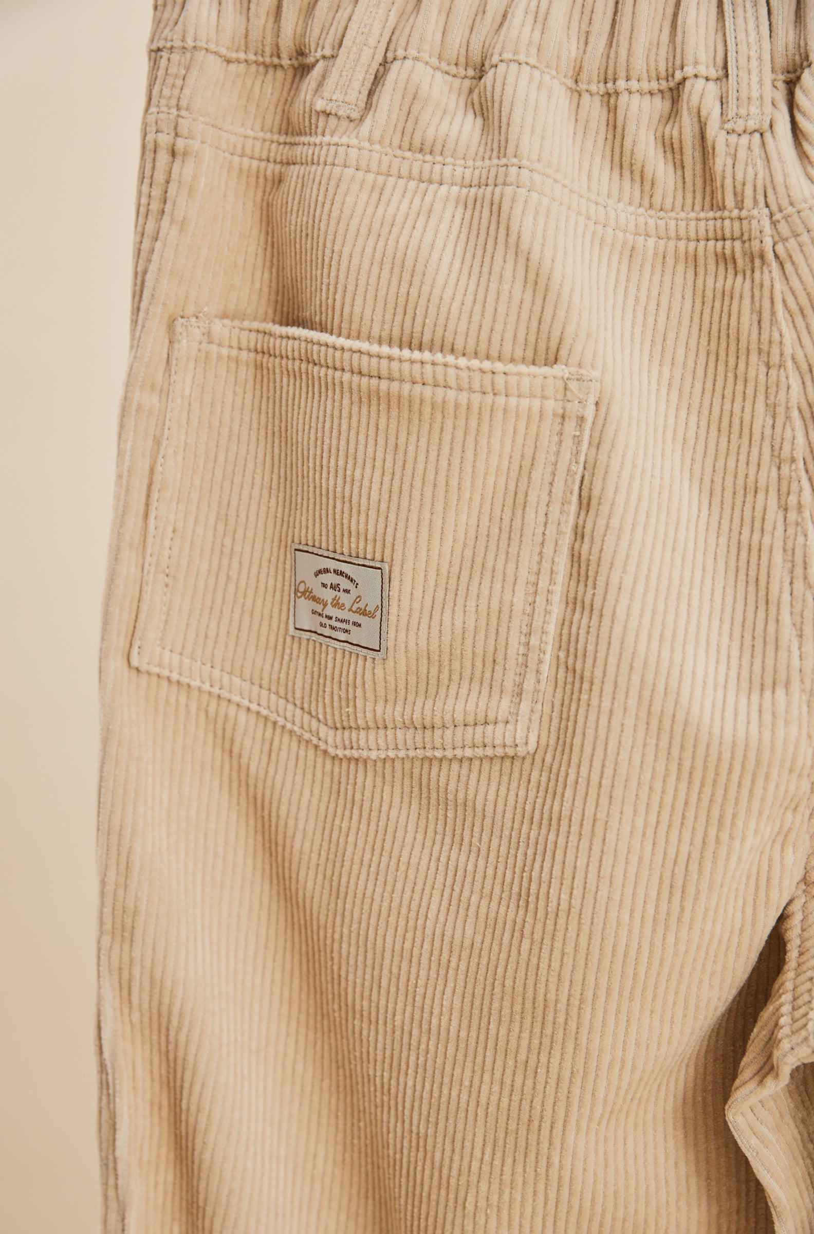 Dayton - Unisex Cream Cord Pants