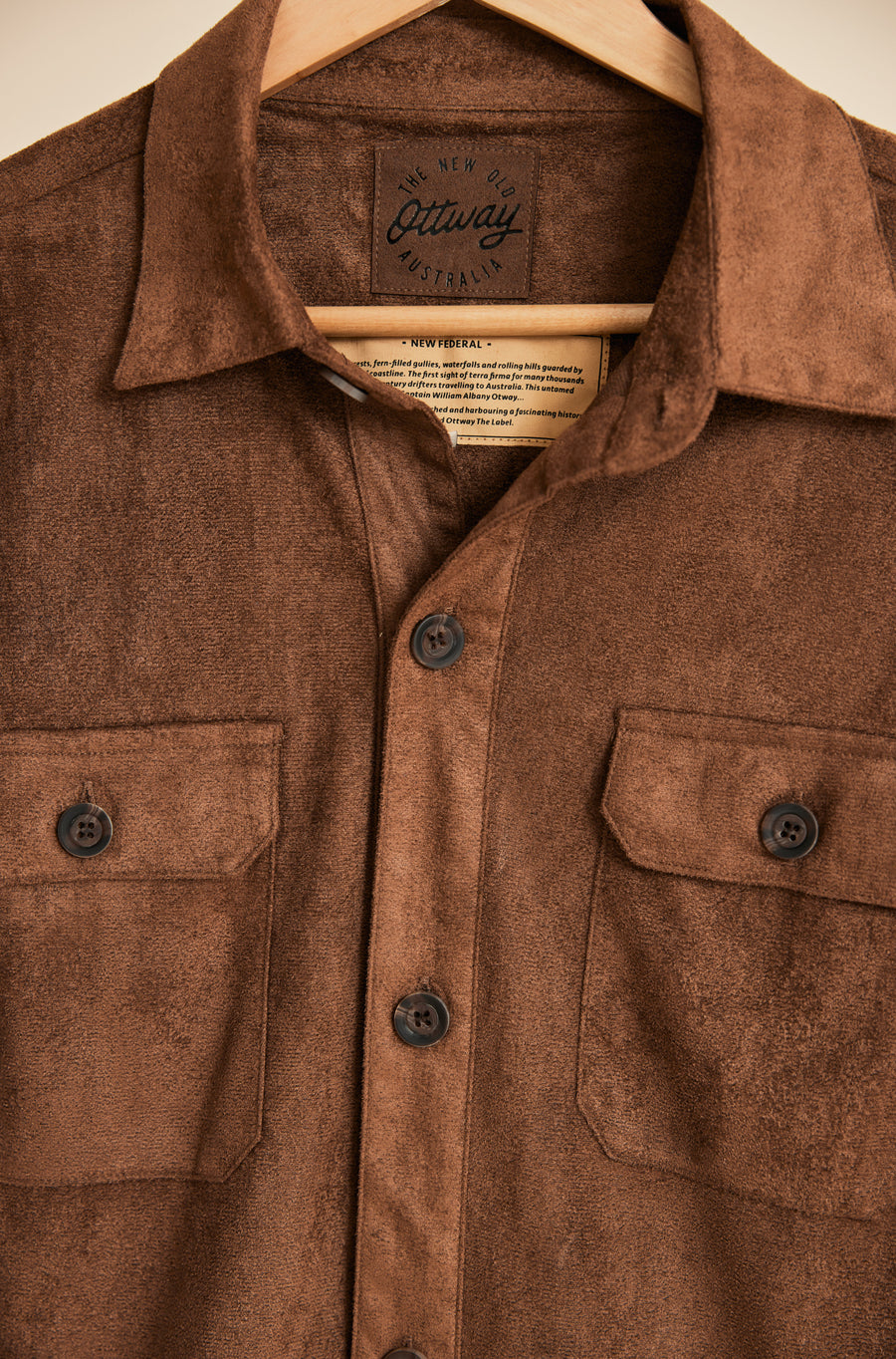 New Federal - Suede Long Sleeve Shirt/Jacket