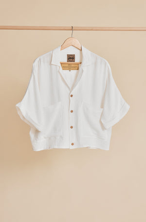 BRELLA - Women White Short Sleeve Shirt