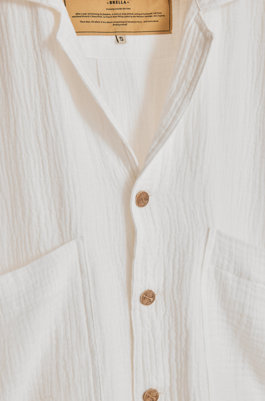 BRELLA - White Short Sleeve Shirt