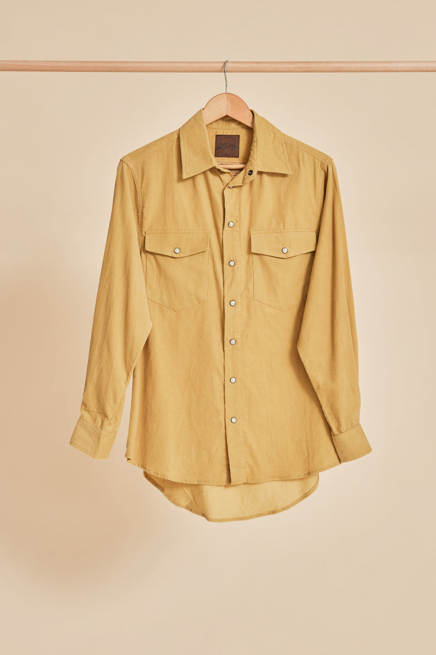 R&G Mustard - Women Corduroy Long Sleeve Shirt