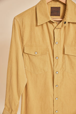 R&G Mustard - Women Corduroy Long Sleeve Shirt