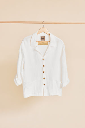 PALMER - WHITE LONG SLEEVE SHIRT