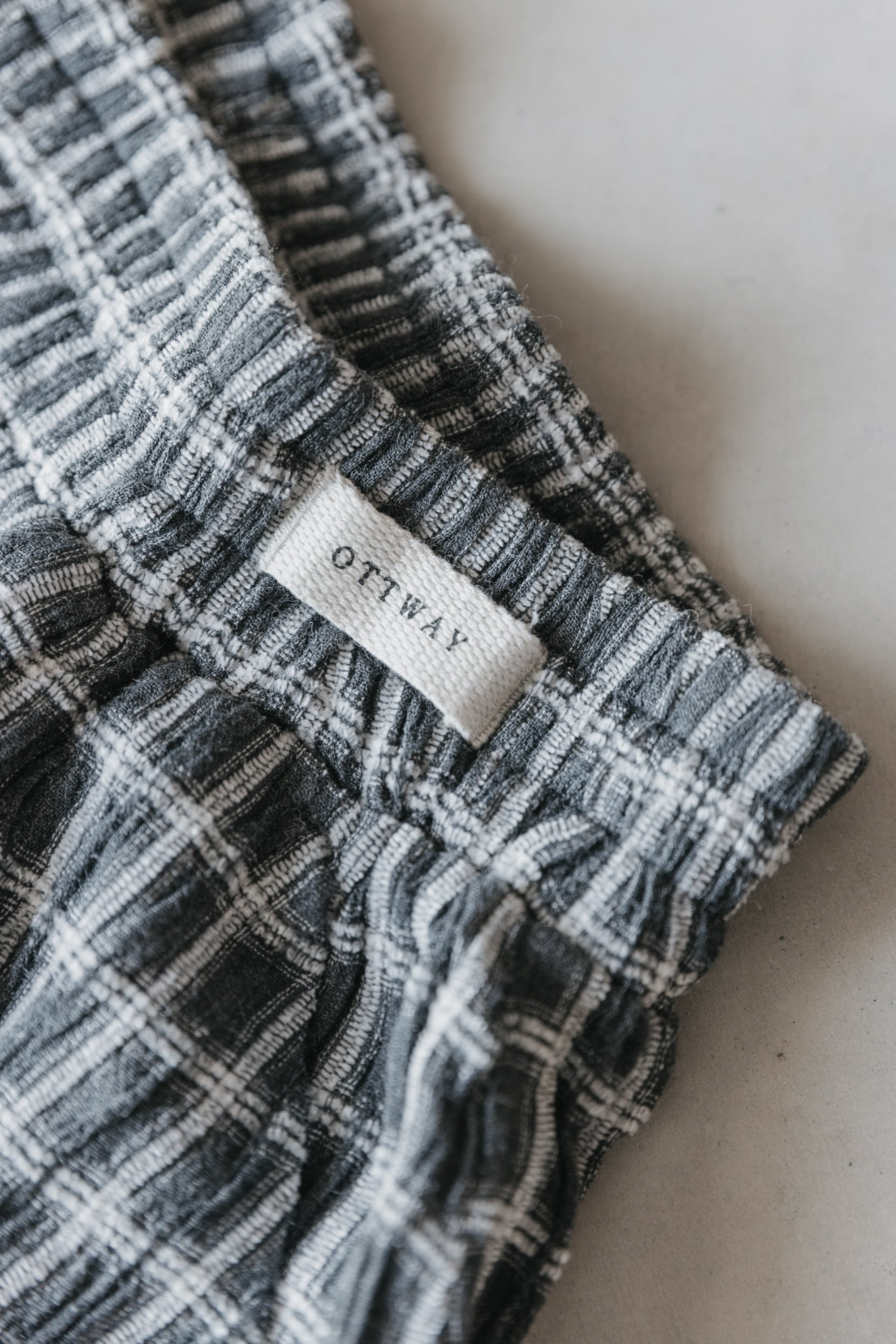 Myles - Checked Soft Charcoal Shorts