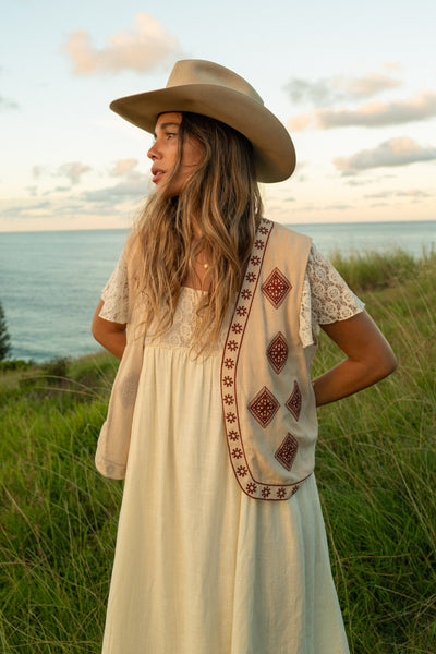 Boho Vest Sage