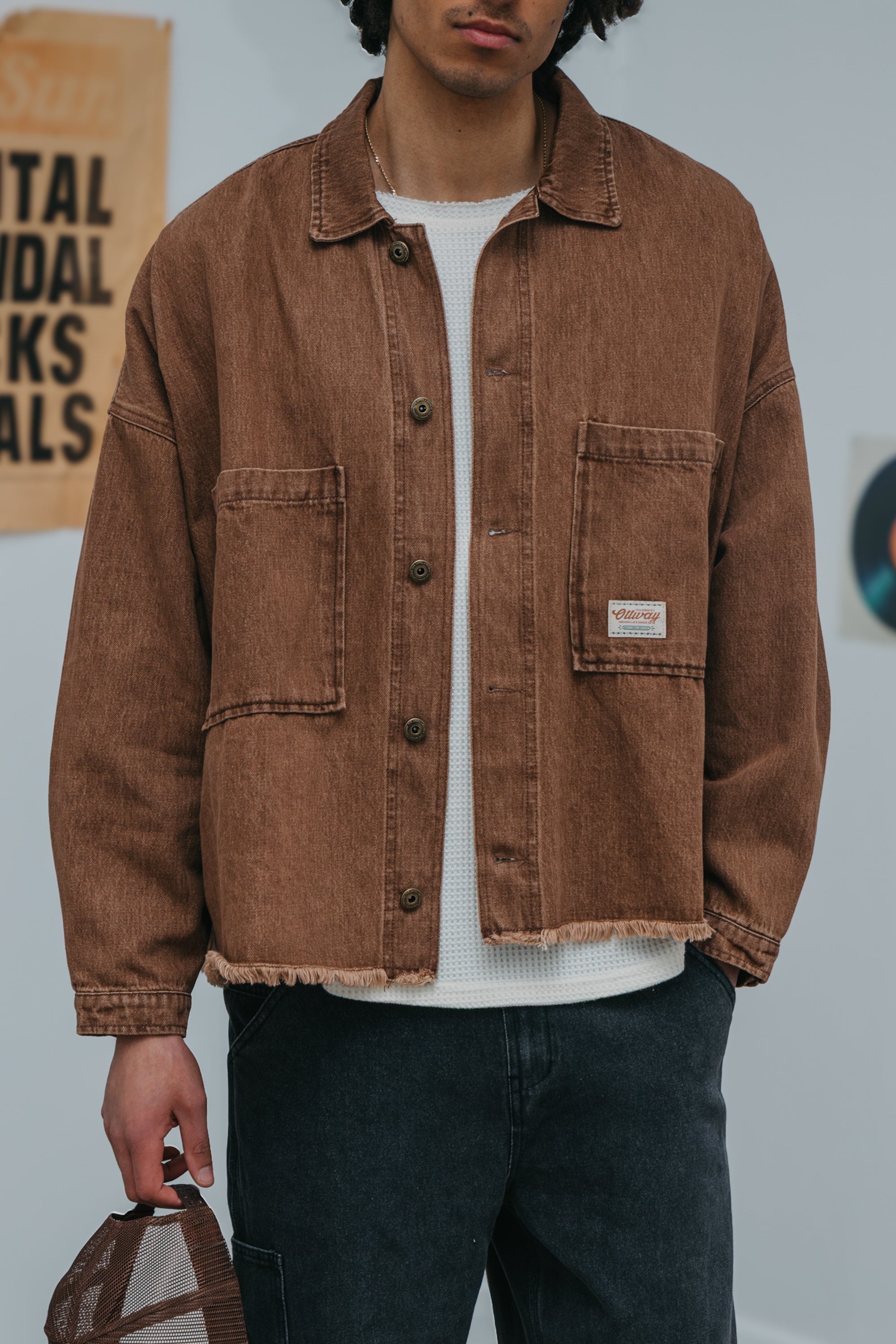 Weston Dark Brown Denim Jacket