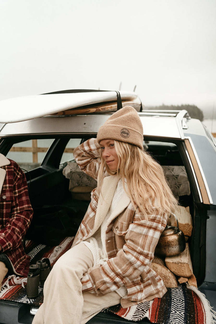 Parker - Women Brown Flannel Jacket