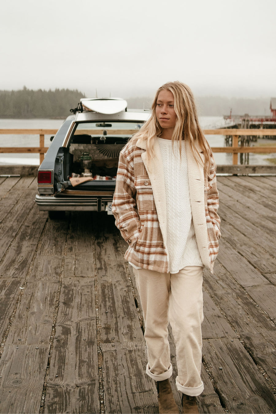 Long sales flannel jacket