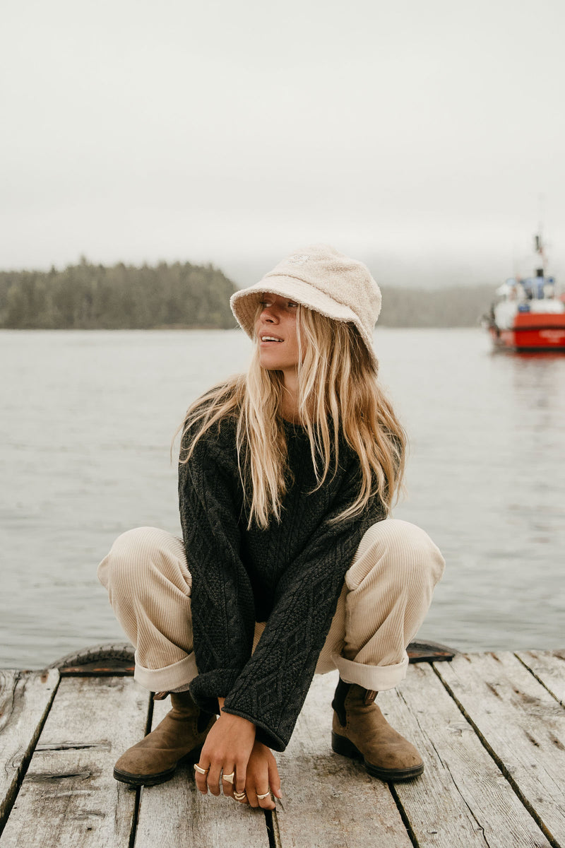 Rory Oversized Cable Knit Cardigan main image 1