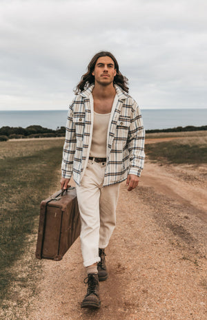 Bransby - White Flannel Jacket