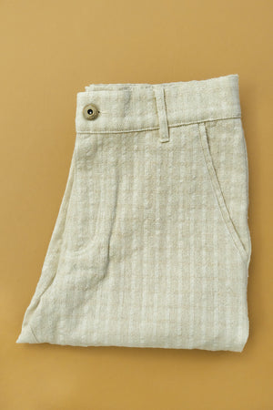 Bowie - Cream Checked Pants