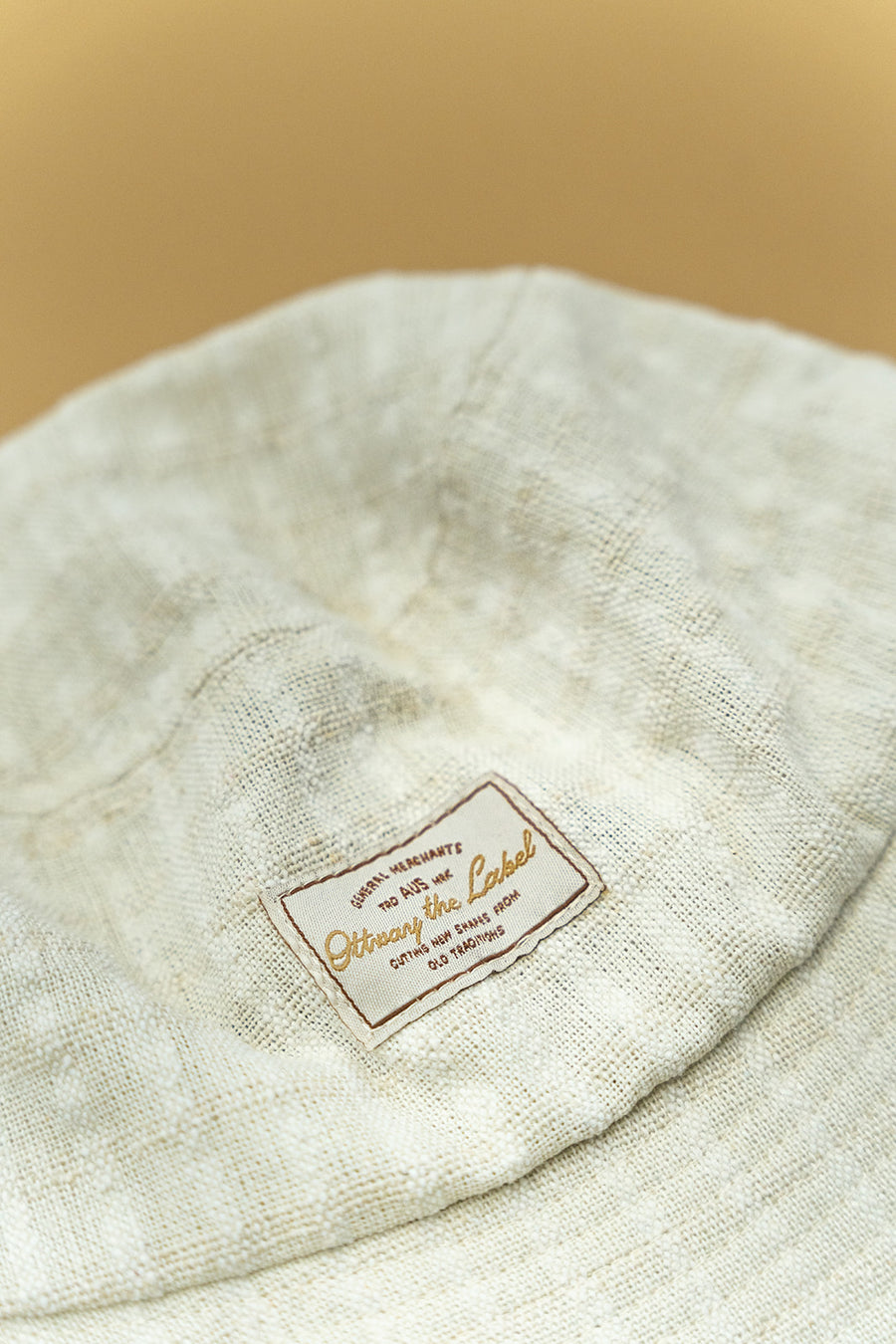 Bowie - Cream Checked Bucket Hat