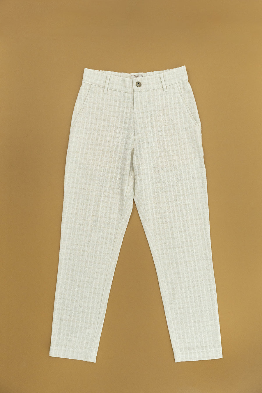 Bowie - Cream Checked Pants