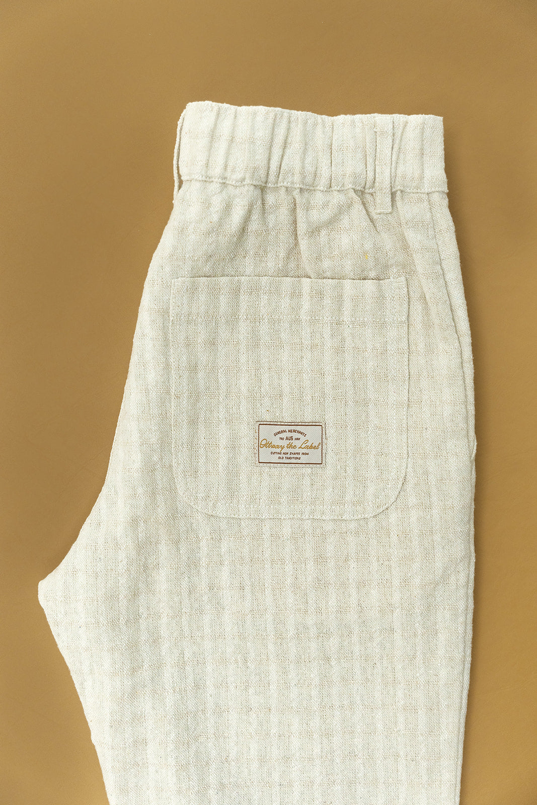 Bowie - Cream Checked Pants