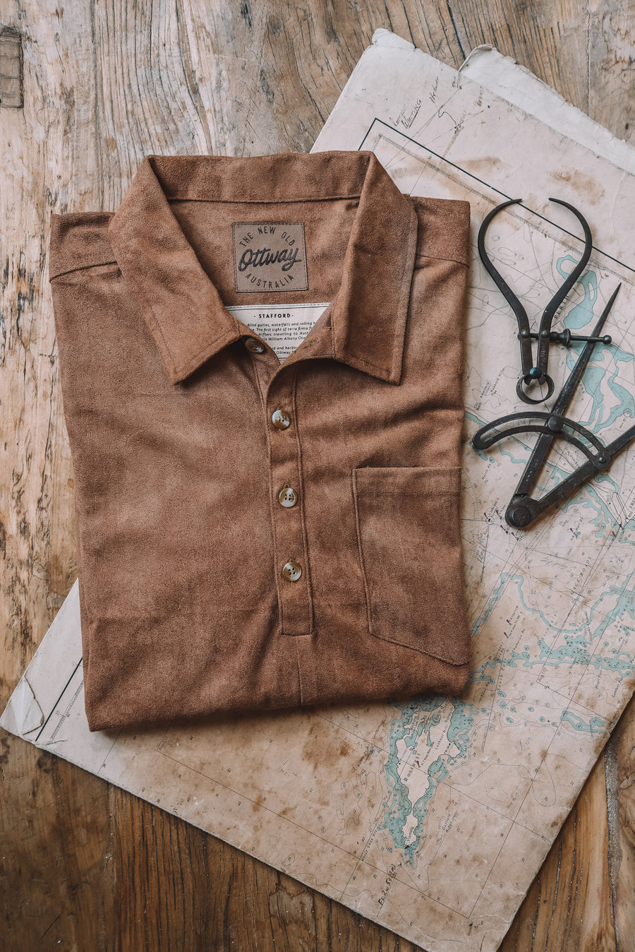 Stafford - Suede Long Sleeve Shirt